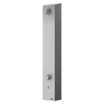 Nerezový sprchový panel s integrovaným piezo ovládaním a termostatickým ventilom, 6 V