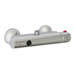 Automatické nástenné ovládanie sprchy s elektronikou ALS s horným vývodom a termostatickým ventilom pre pripojenie k sprchovému setu, 24 V DC