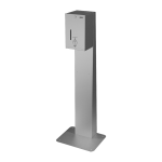 Automatický nerezový dávkovač tekutej a gelovej dezinfekcie a mydla - vrátane stojana pre postavenie k stene