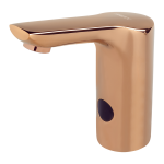 Automatická umývadlová batéria pre prívod teplej a studenej vody, rose gold, 24 V DC