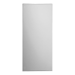 Lepené nerezové antivandalové zrkadlo (900 x 400 mm)