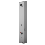 Nerezový sprchový nástenný žetónový panel s termostatickým ventilom, 24 V DC