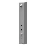 Nerezový sprchový nástenný žetónový RFID panel s termostatickým ventilom, 24 V DC