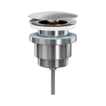 Umývadlová výpust, bez prepadu, nerez, 5/4“