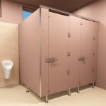 Sanitárne kabínky a priečky, lamino hr. 25 mm, Al profil, do suchých priestorov