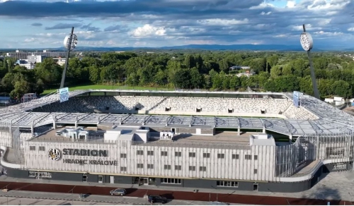 futbalový štadión Hradec Králové