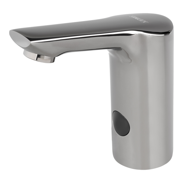 Automatická umývadlová batéria pre prívod teplej a studenej vody, metal grey, 24 V DC