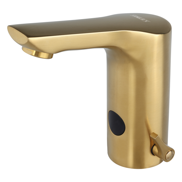 Umyvadlová směšovací baterie, gold matt, 24 V DC