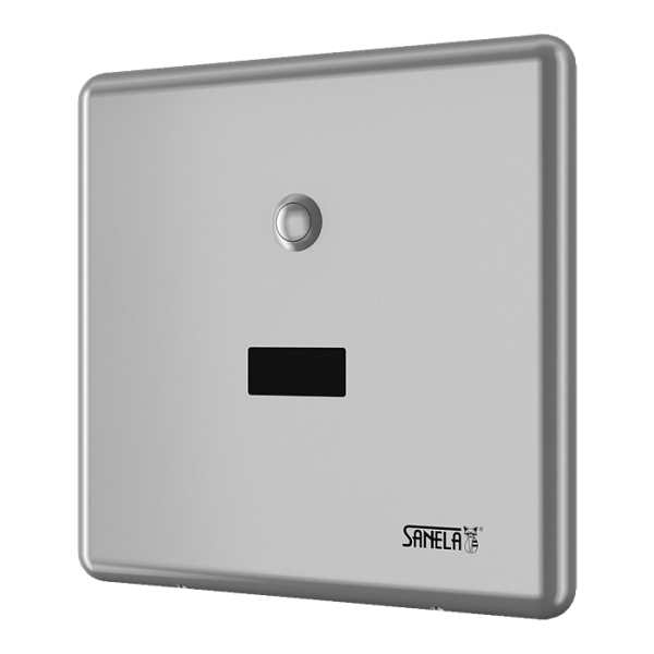 Automatický splachovač WC s elektronikou ALS na tlakovú vodu, matný, 24 V DC