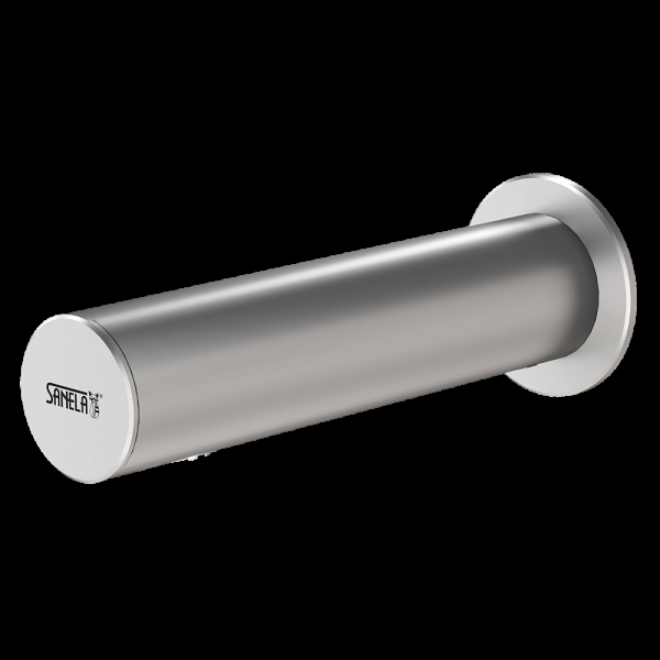 Automatická nerezová nástenná batéria na jednu vodu s elektronikou ALS, 6 V